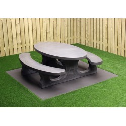 Table pique-nique Standard Anthracite Ovale