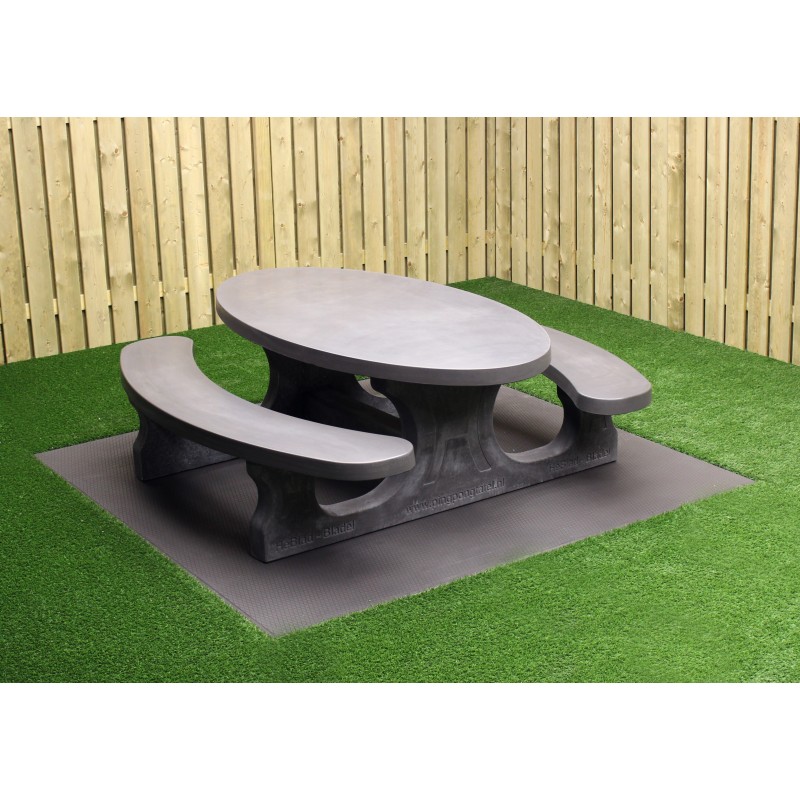 Table pique-nique Standard Anthracite Ovale