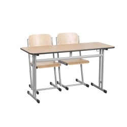 Set DUO Table  avec 2 chaises hauteur réglable