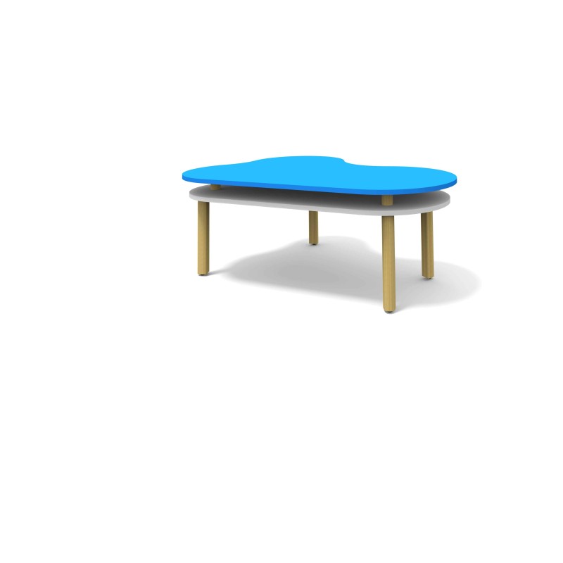 Table EMPATIA "NUAGE D" double plateau