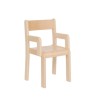 Chaises en bois massif couleur/Accoudoirs H 18 ou 22 cm