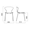 Chaise coque polypropylène