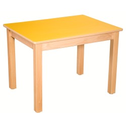 Table en bois massif 80 x 60 cm
