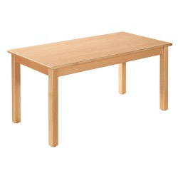 Table en bois massif 120 x 80 cm