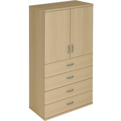 Bureau Armoires en bois, 4 tiroirs 2 portes