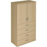 Bureau Armoires en bois, 4 tiroirs 2 portes