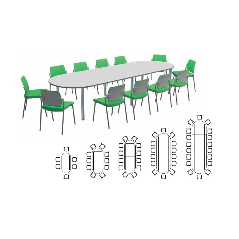 Table "Ovale" 18 pers