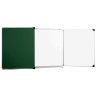 Tableau triptyque 120/200 cm, Blanc ouvert, Vert fermé