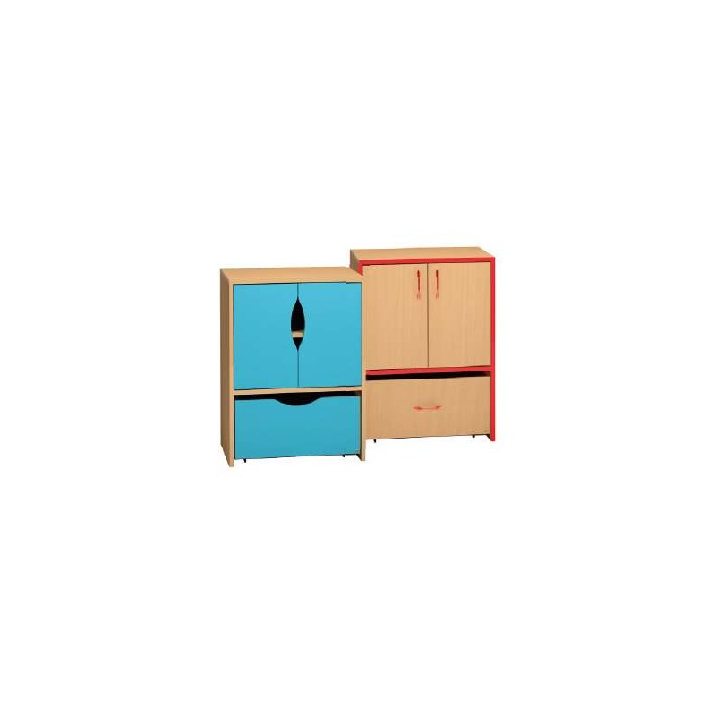 Armoire Honico Class 2 portes+caisson mobile