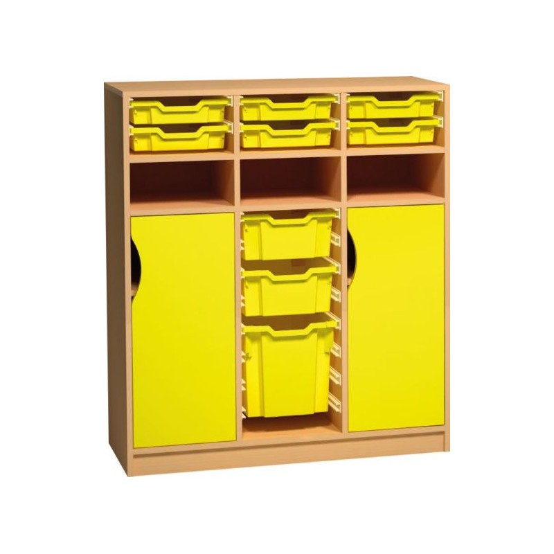 Armoire Honico Class 14 paires de glissières+3 niches+2 portes H121 cm