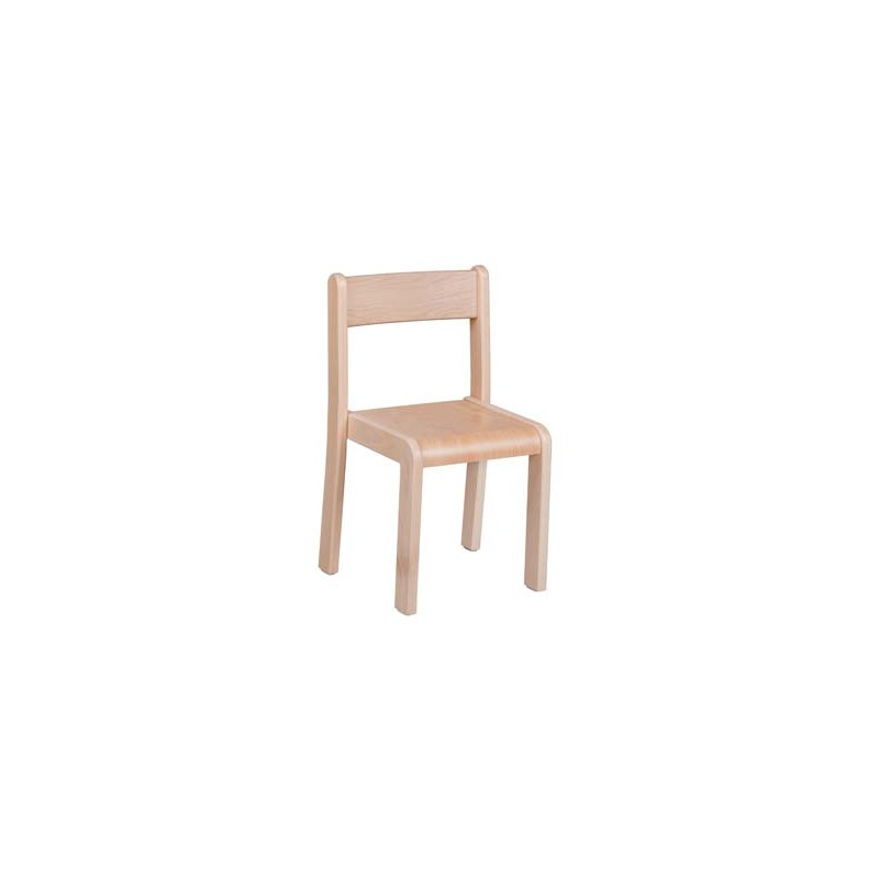 Chaises en bois massif H 18 ou 22 cm