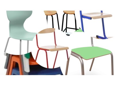 Chaises de classe hauteur fixe