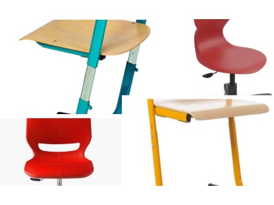 Chaises de classe hauteur réglable