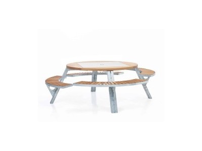 Tables extérieures piétement acier | Honico Belgique