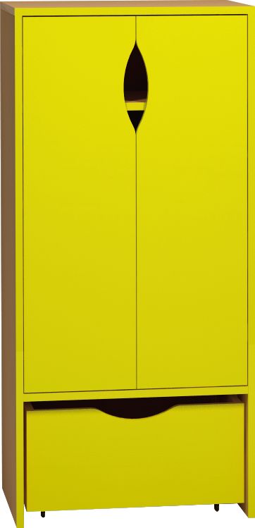 Armoire Honico Class 2 portes 1 caisson mobile