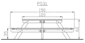 Table pique-nique enfants polyéthylène